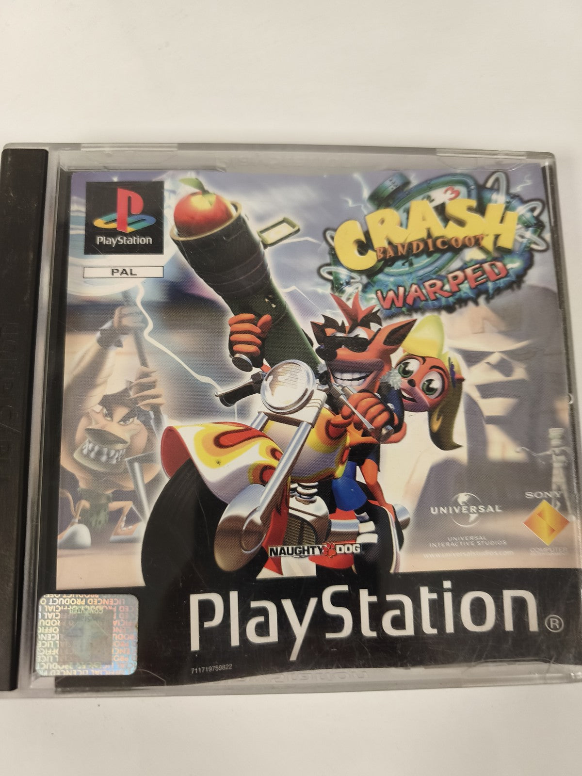 Boîte vide originale Crash Bandicoot PS1 pour PlayStation, sans disque ni notice