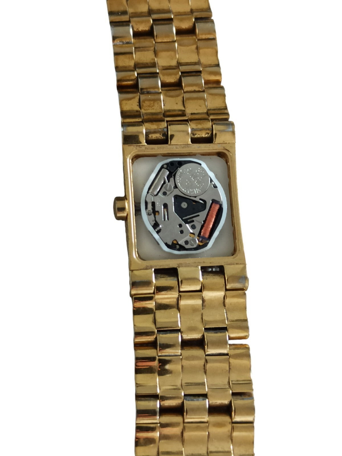 Montre femme Dolce & Gabbana vintage dorée cadran carré DaG rétro