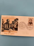 Lettre Premier Jour Auguste Comte 1957 FDC timbre France philatélie (Ref 2)