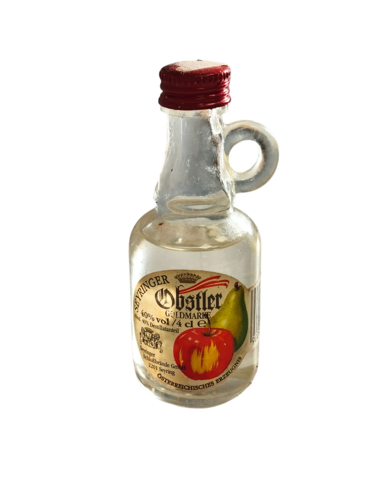 Mignonnette rétro ancienne, flacon miniature alcool, collection vintage déco bar