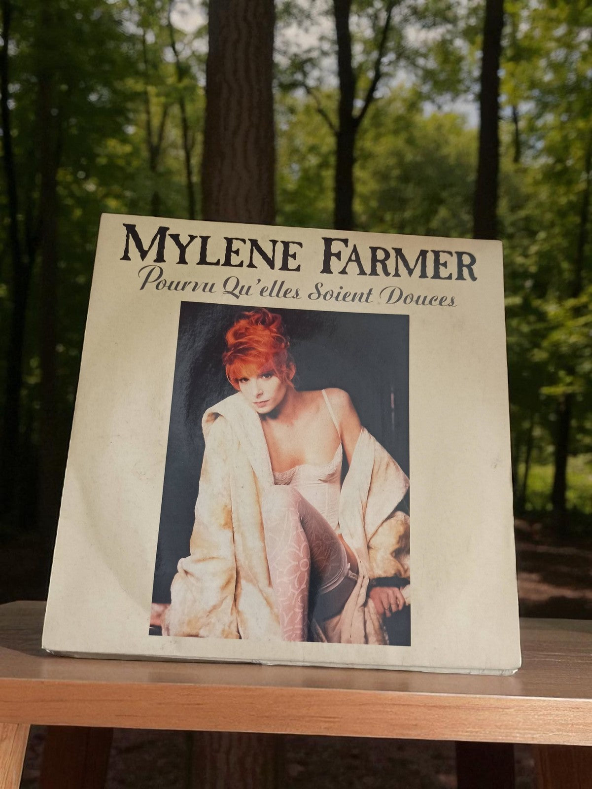 Vinyle 45 tours Mylène Farmer Pourvu qu’elles soient douces vintage single ancie