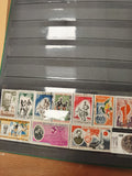 Lot de timbres République du Dahomey multicolores thématiques sports et science