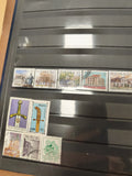 Lot de timbres POLSKA oblitérés divers motifs architecture, épées, botanique