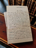 Lettre manuscrite ancienne 1945 WW2 Vernette encre papier vintage guerre