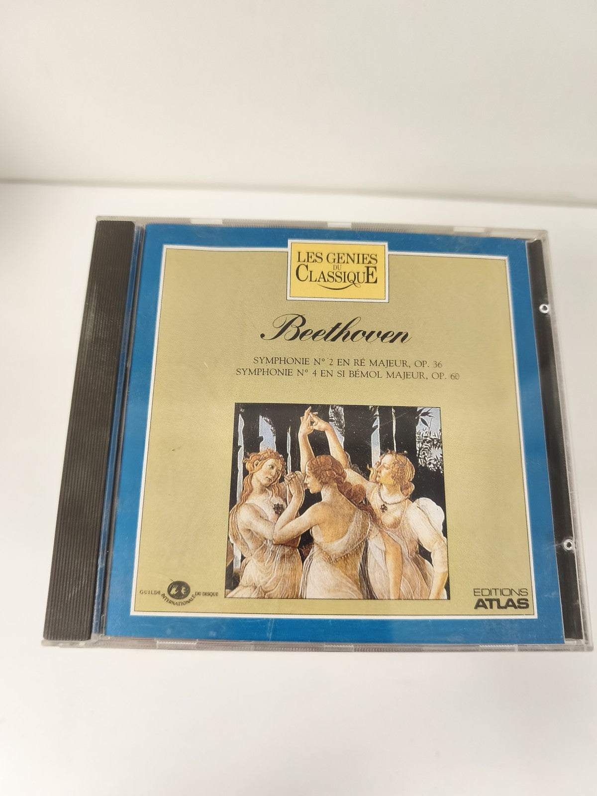 CD Beethoven Les Génies du Classique Symphonies 2 et 4 Éditions Atlas