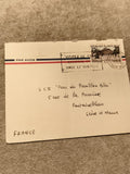 Lettre affranchie Haute-Volta 25f timbre Arly Diapaga avion philatélie France