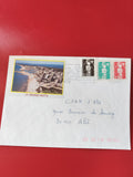 Enveloppe philatélie La Grande Motte affranchie timbres Marianne France