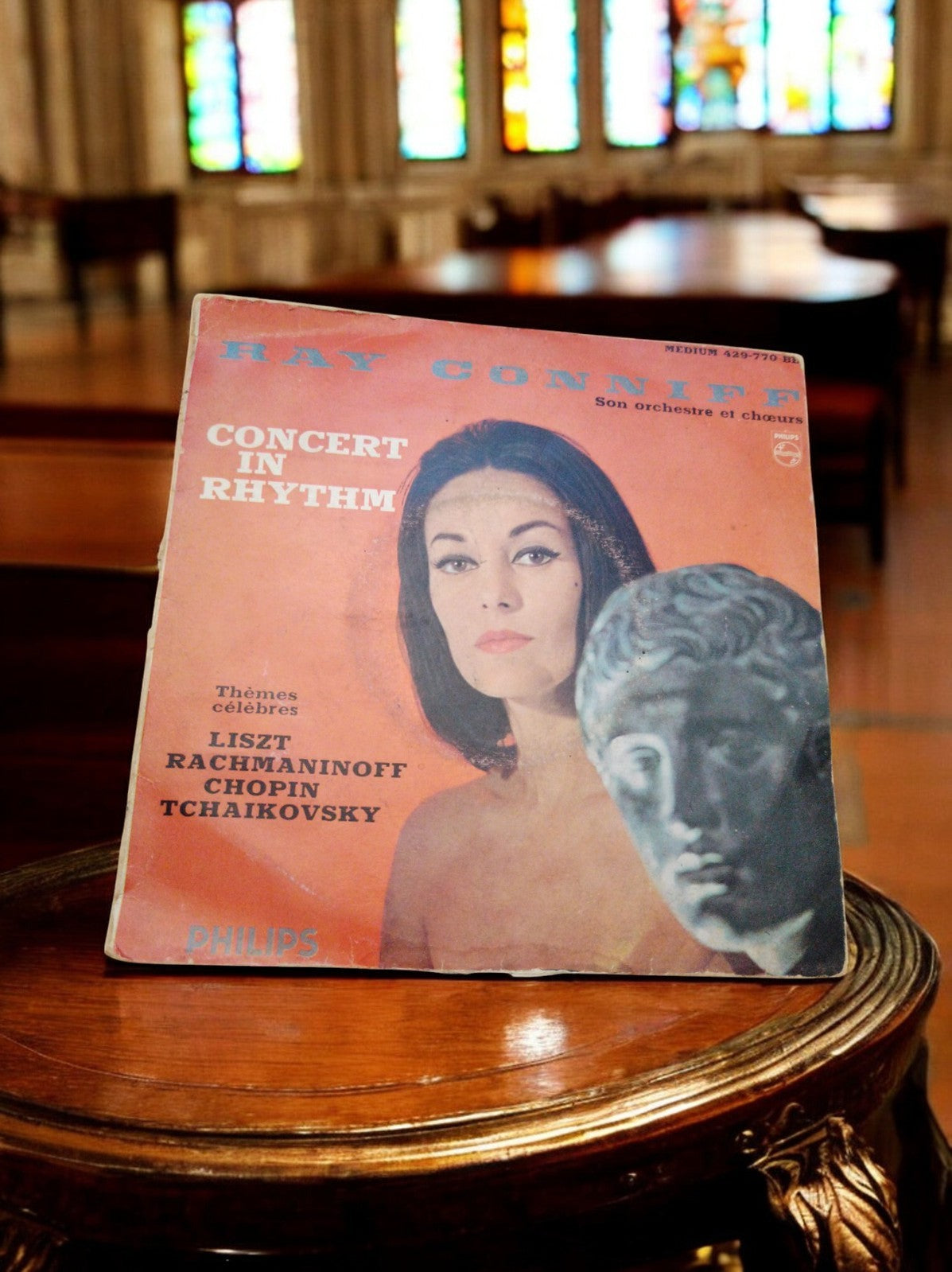 Vinyle 45 tours Ray Conniff Concert in Rhythm Philips vintage pochette illustrée