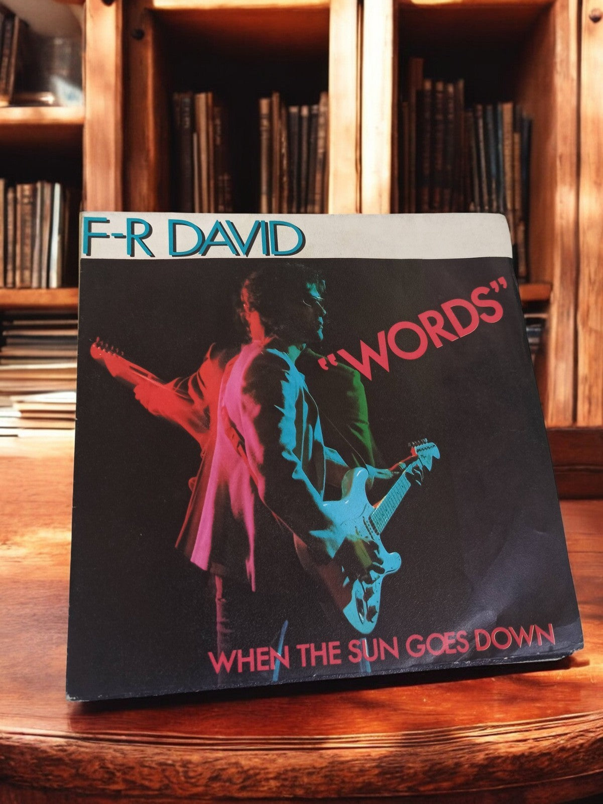 Vinyle 45 tours F-R David Words When The Sun Goes Down vintage rétro