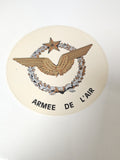 Vintage ancien autocollant publicitaire armée de l'air France collection aviatio
