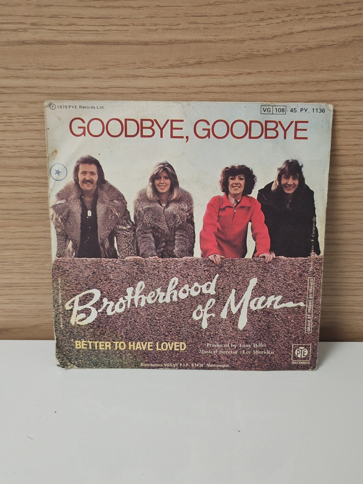Vintage 45 RPM Vinyl Record Brotherhood of Man Old Collector's Record