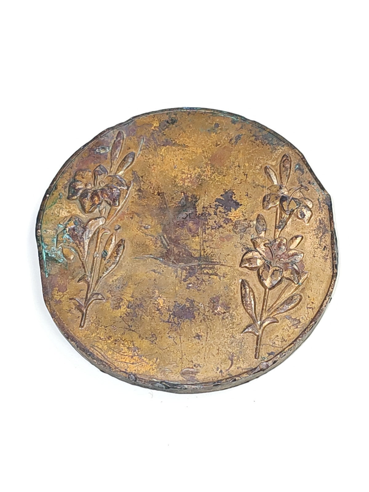 Antique bronze medal signed Georges Ridet vintage collectible decorative art