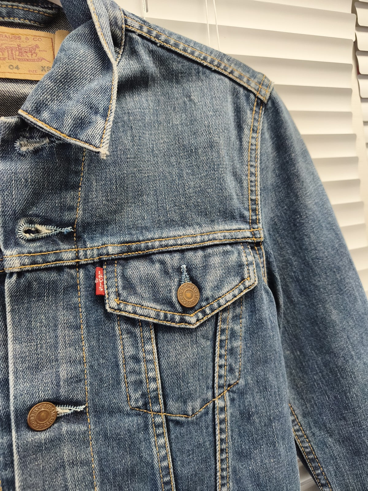 Veste en jean Levi's homme XS vintage ancien blouson rétro collectionneur