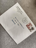 Lettre affranchie Algérie 1956 SOREINT timbre RF philatélie cachet Alger