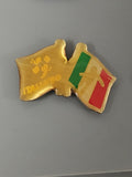 Pin's vintage Italia 90 rétro, badge ancien football collection coupe du monde