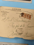 Ancienne enveloppe oblitérée début XXe philatélie L'Union Amiens Somme (Ref 6)