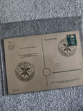 Carte postale Berlin 1949 timbre 10 Pf congrès Allemagne philatélie (Ref 27)