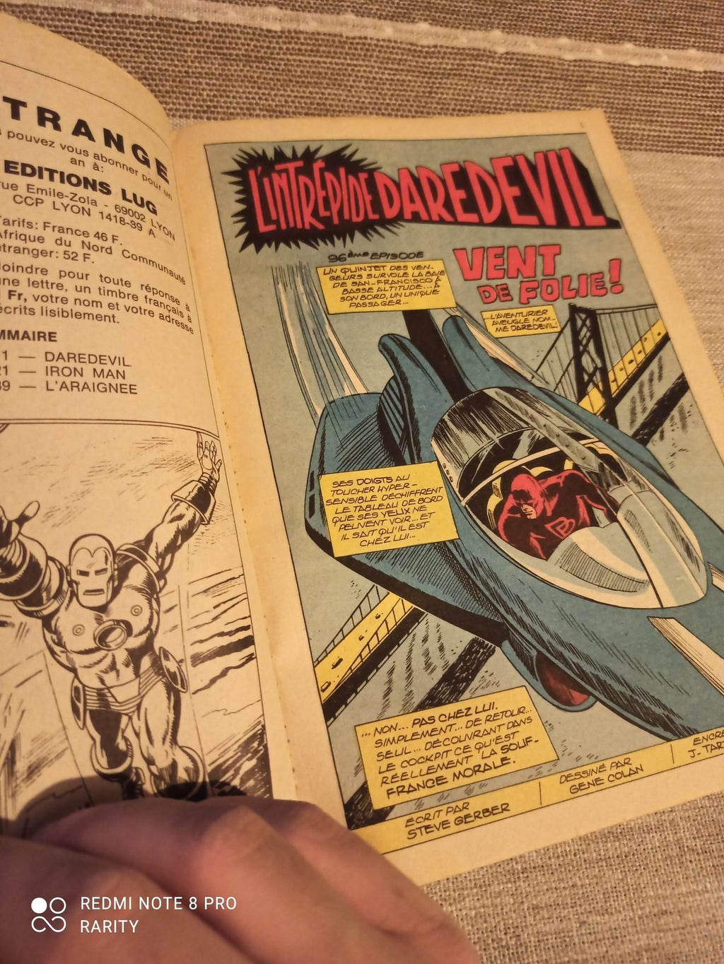 Comics Strange n°96 Marvel 1977 vintage, Iron Man, édition française couleur