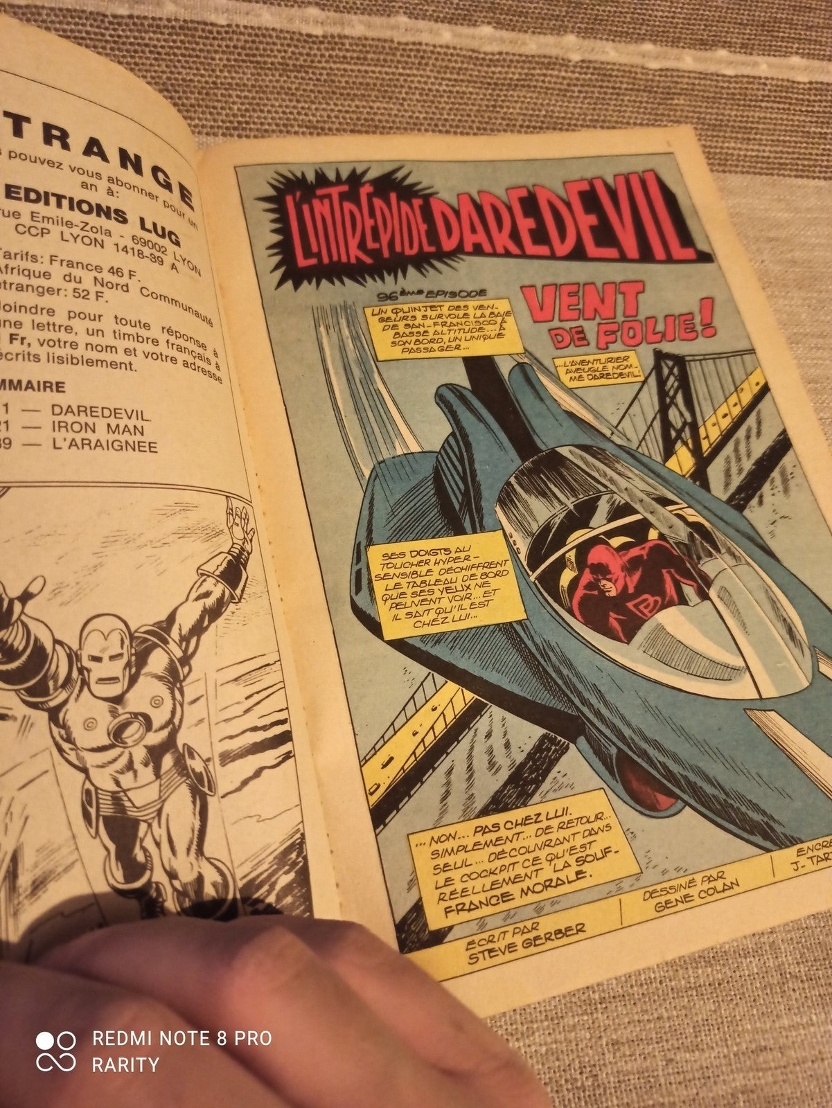 Comics Strange n°96 Marvel 1977 vintage, Iron Man, édition française couleur