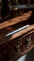 Stylo bille Furterer vintage, finition argentée, rare, ancien modèle