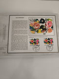 Feuillet philatélique CEF Jean Tinguely timbres France Suisse 1988 oblitérés