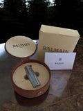 Briquet gaz Balmain vintage, aspect métal, coffret et boîte d’origine inclus