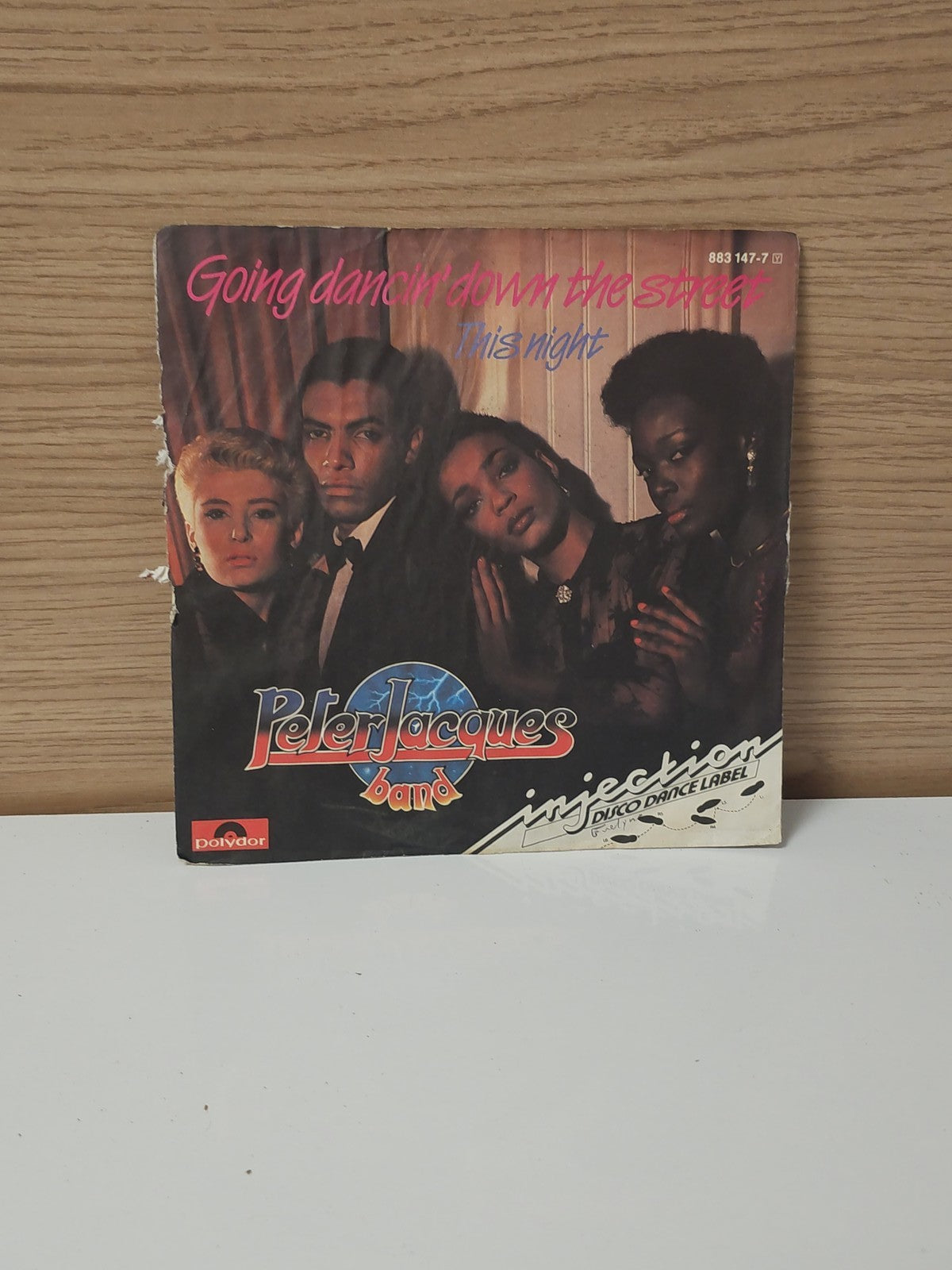 Vintage 45 tours ancien disque vinyle Peter Jacques pour collection rétro