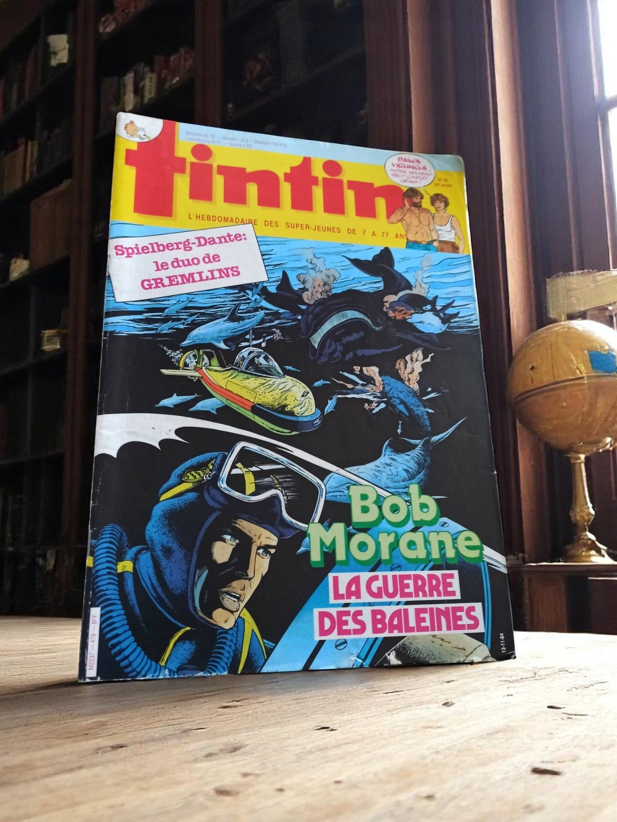 Magazine Tintin ancien Bob Morane, vintage, édition collector, Spielberg Gremlin