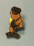 Vintage pin's Babies personnage enfant bleu badge collection (Ref 12)