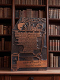 Plaque tampon impression ancienne chauffe-eau électrique vintage déco pub