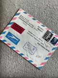 Lettre aérienne DDR Express Eilsendung Leipzig Messe Nice affranchie philatélie