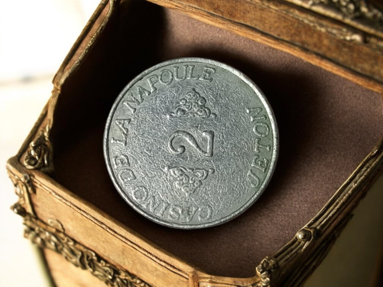 Jeton de casino vintage en métal - Pièce de collection unique