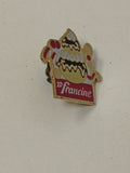 Pin's rétro vintage Francine ancien badge collection années 80 France