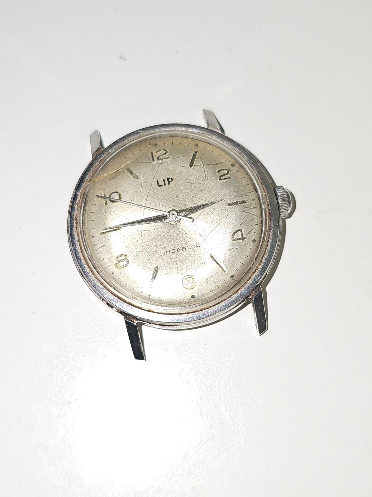 Montre mécanique homme Lip ancienne vintage rétro, montre-bracelet fonctionnelle