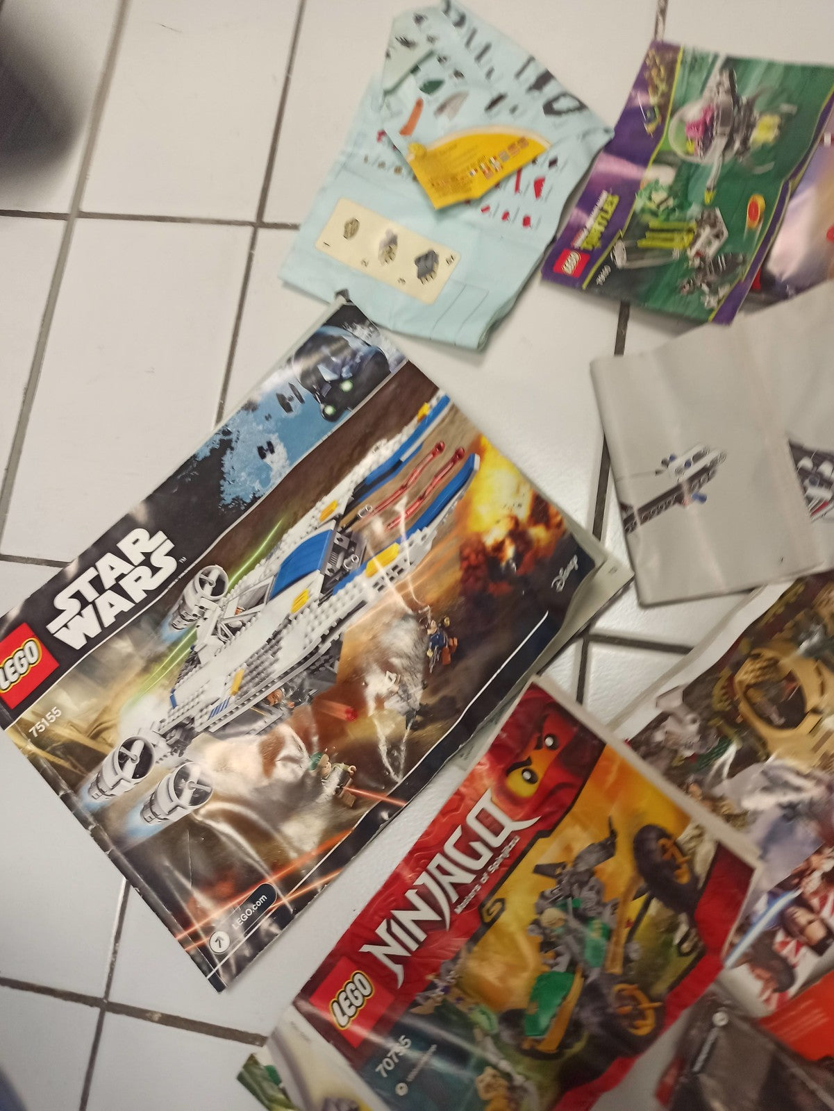 Lot de notices LEGO en vrac, instructions de montage originales, mix modèles div
