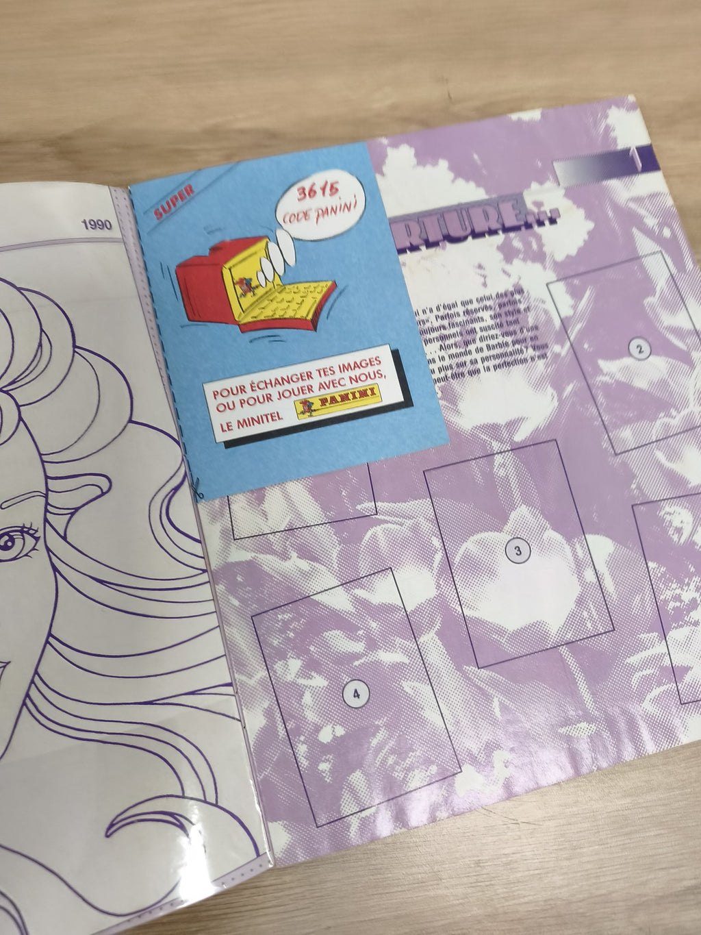 Vintage album Panini Barbie L?amie du C?ur incomplet années 80, couverture rose