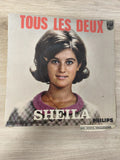 Vintage 45T Sheila Philips Tous les Deux pochette photo d?époque années 60