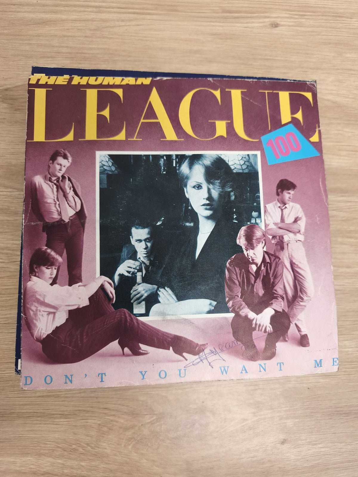 Vinyle 45T The Human League Don't You Want Me pochette illustrée (Ref 1)