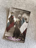 CPA patriotique militaire officier français, drapeaux tricolores, début XXe