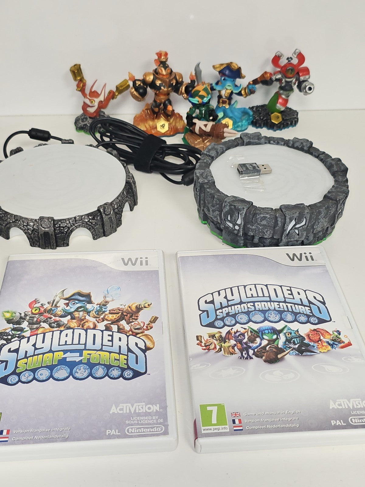 Lot figurines Skylanders Nintendo Wii compatible jeu vidéo, occasion, marque Nin