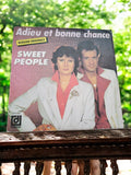 Vinyle 45 tours Sweet People Adieu et bonne chance vintage Déesse DPX 821