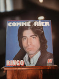 Disque vinyle 45 tours Ringo Comme Hier vintage ancien single rétro Carrere