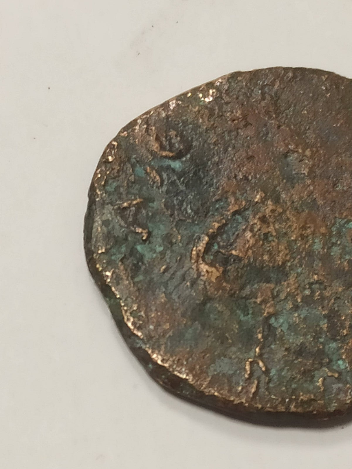 Pièce ancienne romaine en bronze cuivre vintage, monnaie de collection rétro