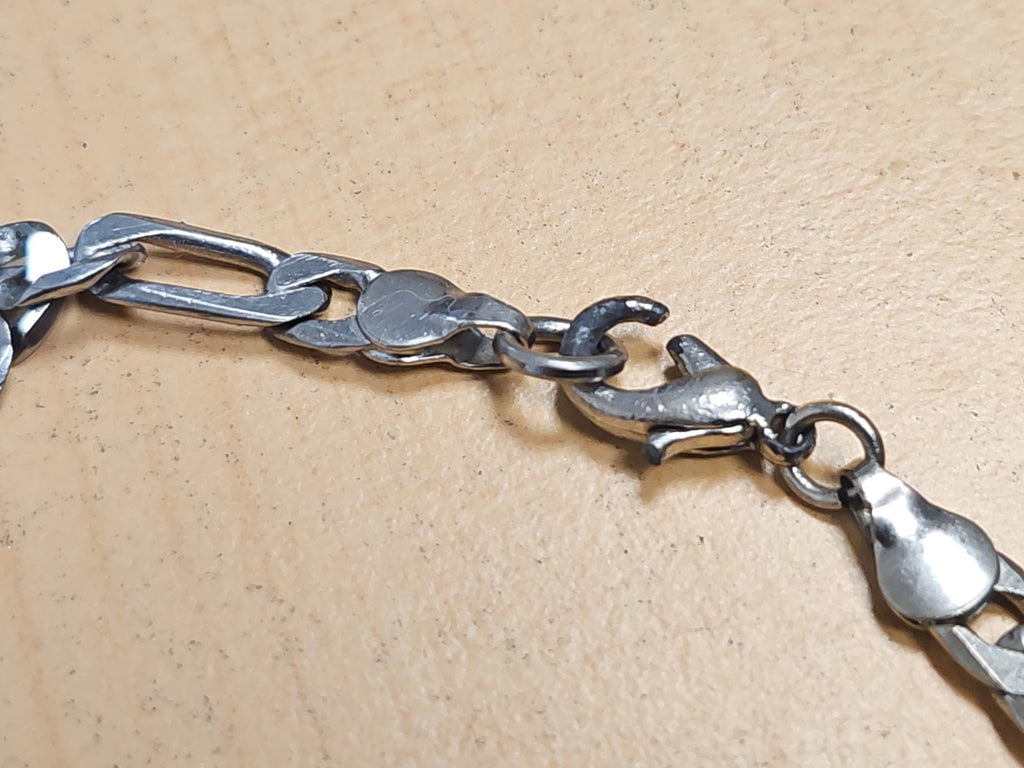 Vintage grand collier rétro en métal, bijou ancien pour collection ou cadeau