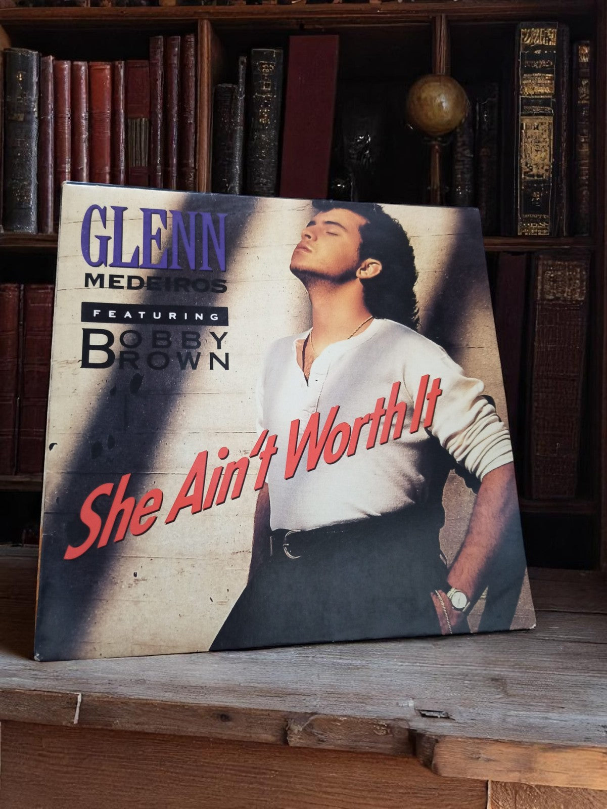 Vinyle 45 tours Glenn Medeiros vintage non testé - Édition collector