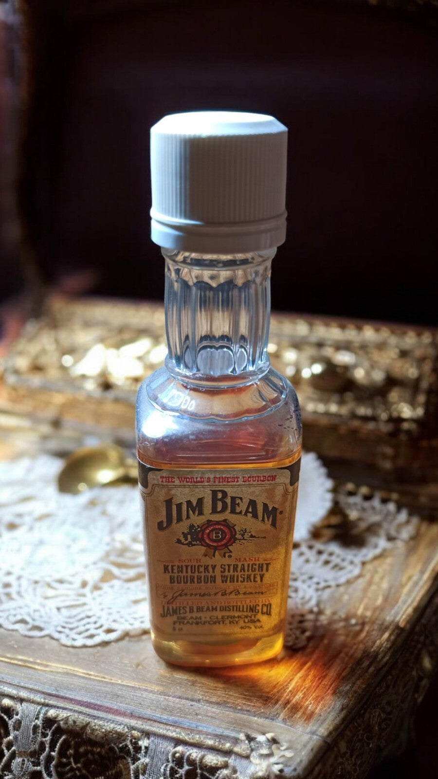 Mignonnette Jim Beam vintage whisky Kentucky bourbon années 70 collector