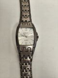 Montre vintage FENT quartz, bracelet acier, forme tonneau, non testée état