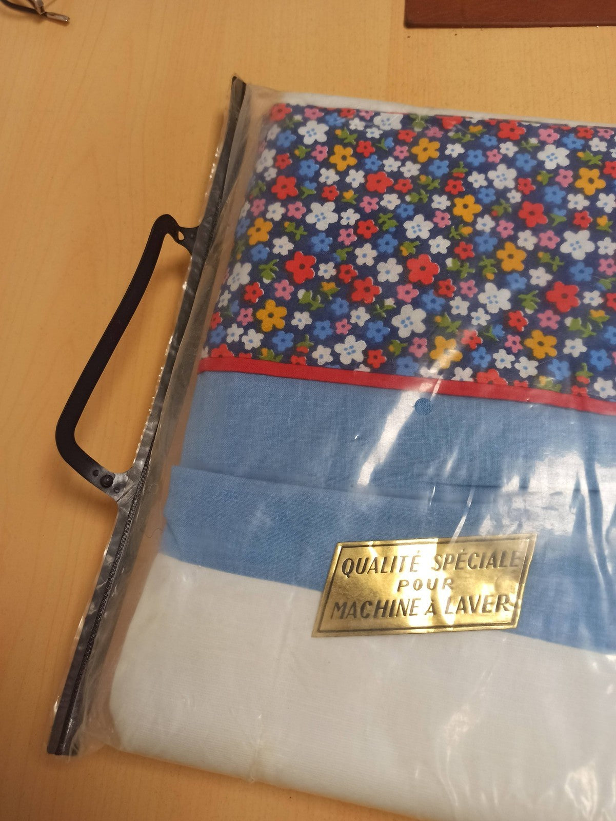 Drap ancien de luxe vintage Flandres début XXe, marque Ancienne, rare collection