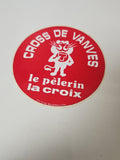 Ancien autocollant publicitaire rétro Cross de Vanves, objet vintage à collectio
