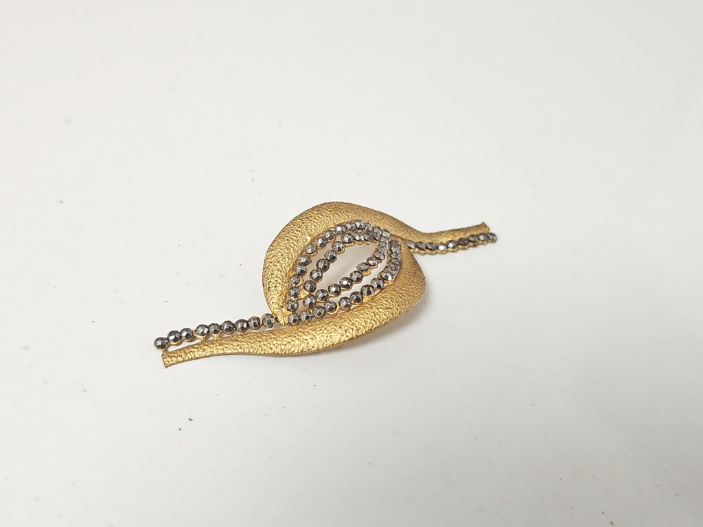 Broche ancienne rétro sans fermoir, bijou vintage à collectionner ou customiser